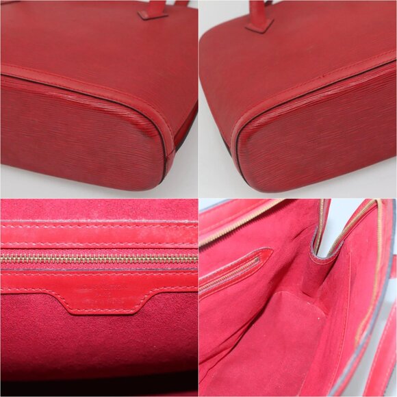LOUIS VUITTON Epi Lussac Shoulder Bag Red M52287 LV Auth - Picture 15 of 16